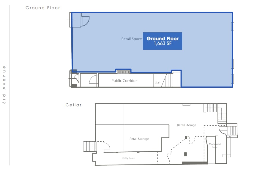 495 Third Ave, New York, NY for lease Floor Plan- Image 1 of 1
