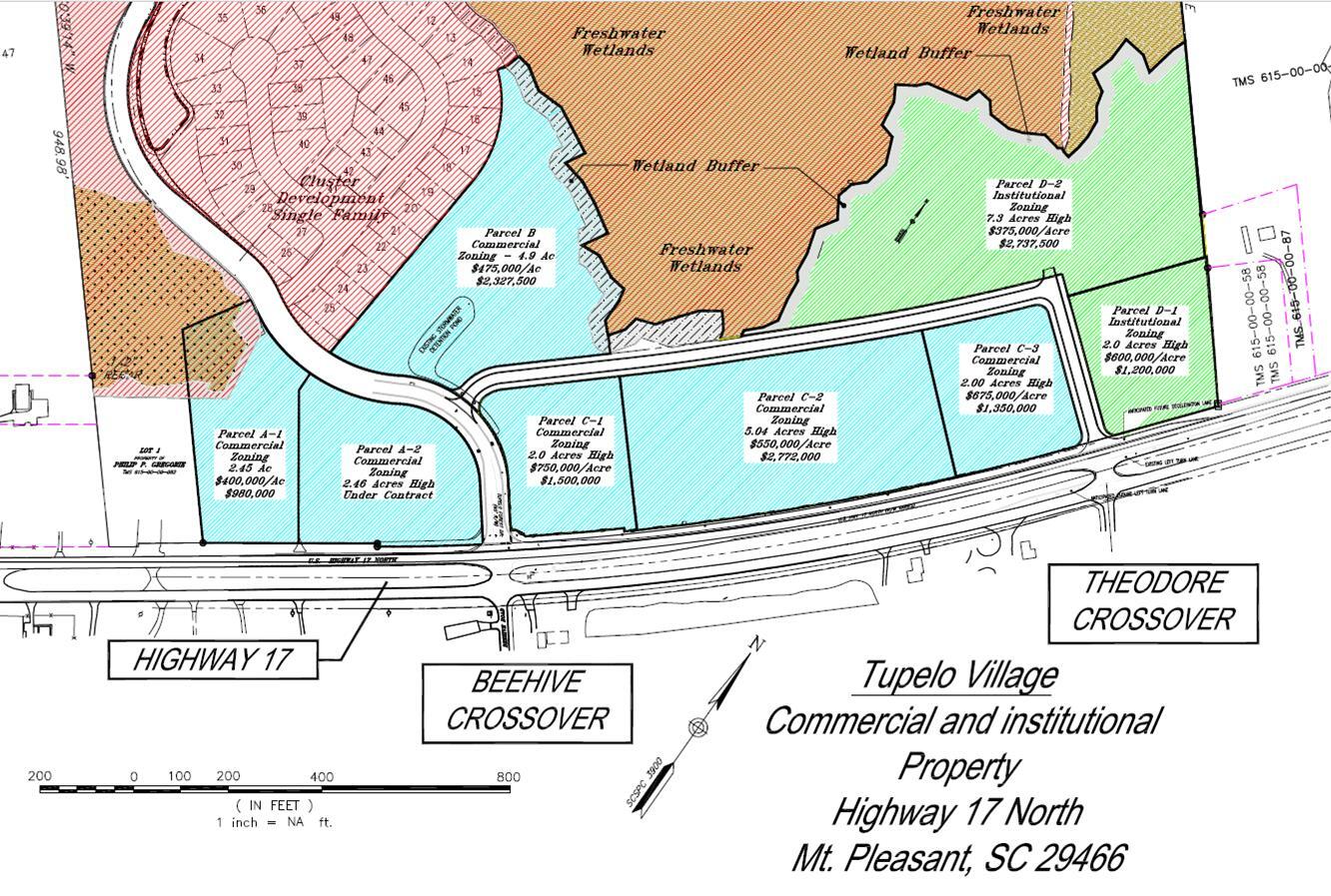 Mount Pleasant Sc Zoning Map 4000 N Highway 17, Mount Pleasant, Sc 29465 - Tupelo Village | Loopnet