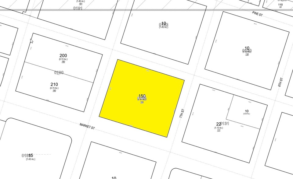 701 Market St, Saint Louis, MO for lease - Plat Map - Image 2 of 6