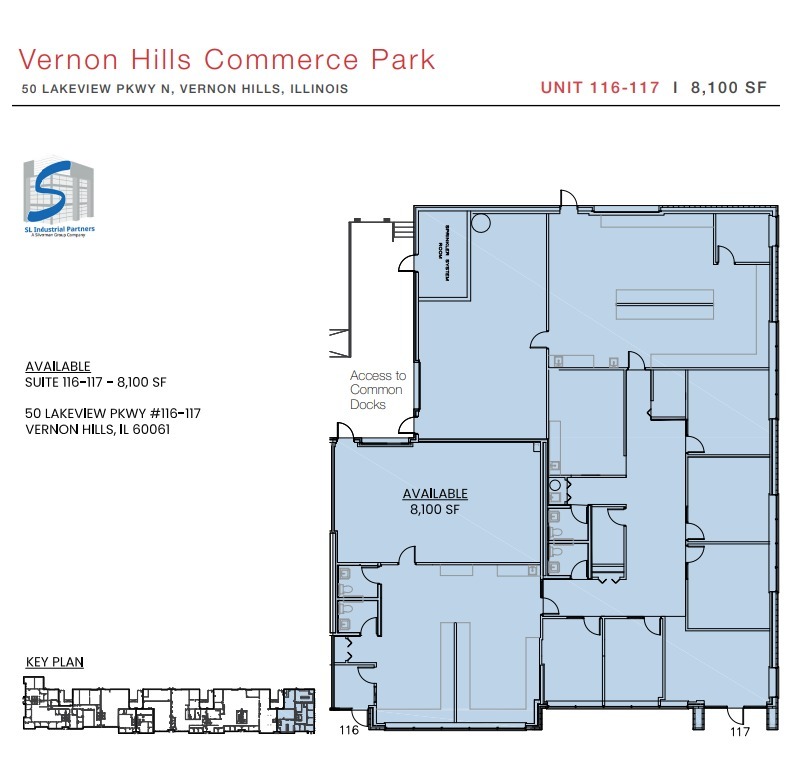 100 N Fairway Dr, Vernon Hills, IL for lease Floor Plan- Image 1 of 1