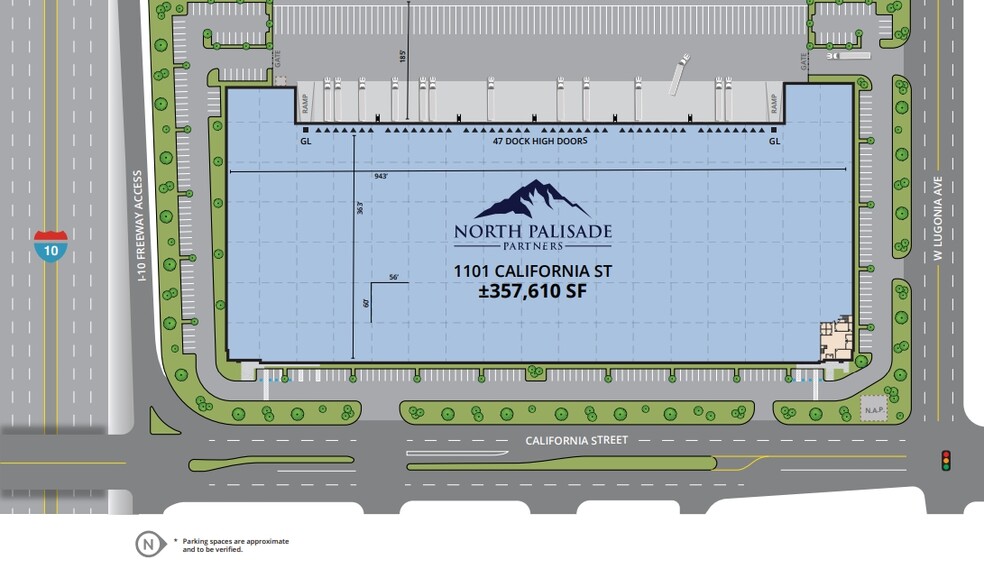 1101 California St, Redlands, CA for lease - Site Plan - Image 2 of 3