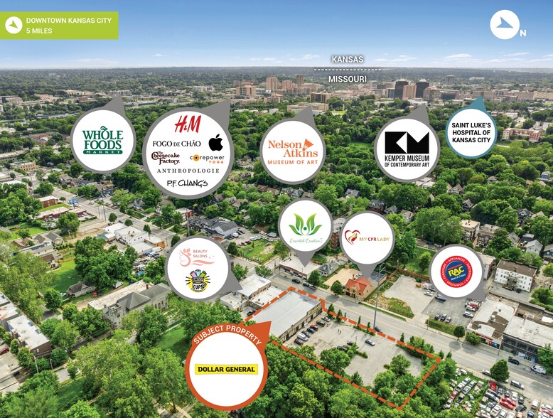 4235 Troost Ave, Kansas City, MO for sale - Aerial - Image 3 of 4