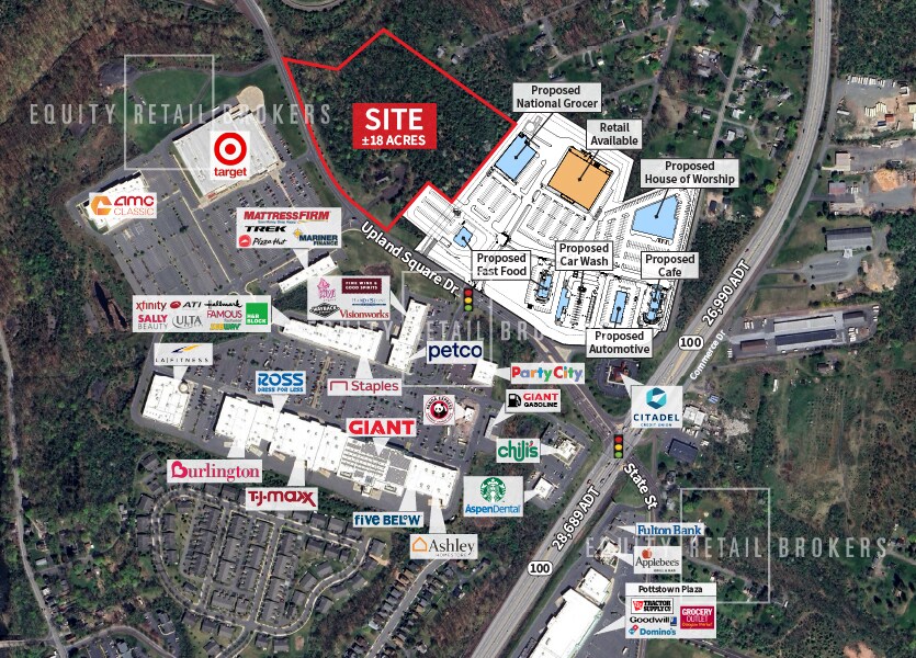 Upland Square Dr, Pottstown, PA for sale Aerial- Image 1 of 1