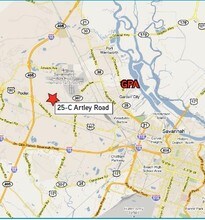 25C Artley Rd, Savannah, GA - AERIAL  map view