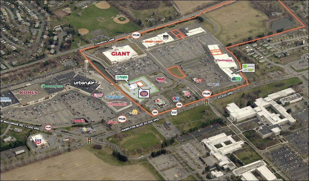 7150 Hamilton Blvd, Trexlertown, PA for lease Aerial- Image 1 of 2