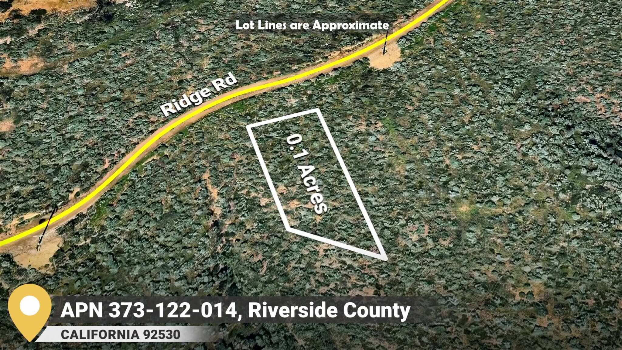 1 Ridge Rd, Lake Elsinore, CA for sale Aerial- Image 1 of 1