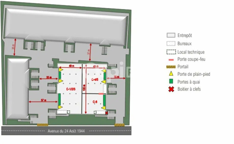 Flex in Corbas for lease - Site Plan - Image 2 of 2