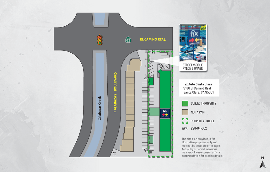 3160 El Camino Real, Santa Clara, CA for sale - Site Plan - Image 2 of 6