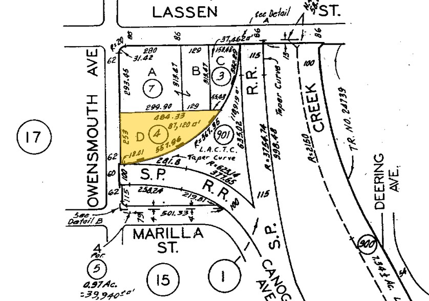 9810-9820 Owensmouth Ave, Chatsworth, CA for lease - Plat Map - Image 3 of 4