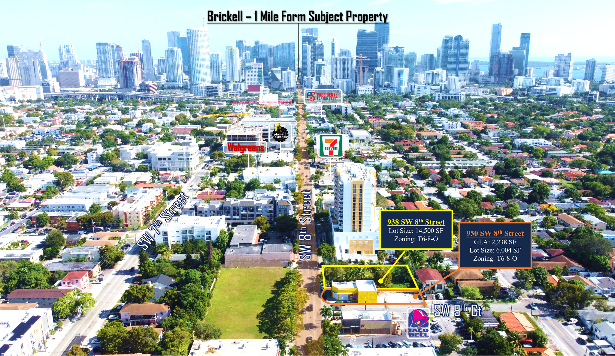 938-950 938-950 Southwest 8th Street St, Miami, FL for sale Aerial- Image 1 of 7