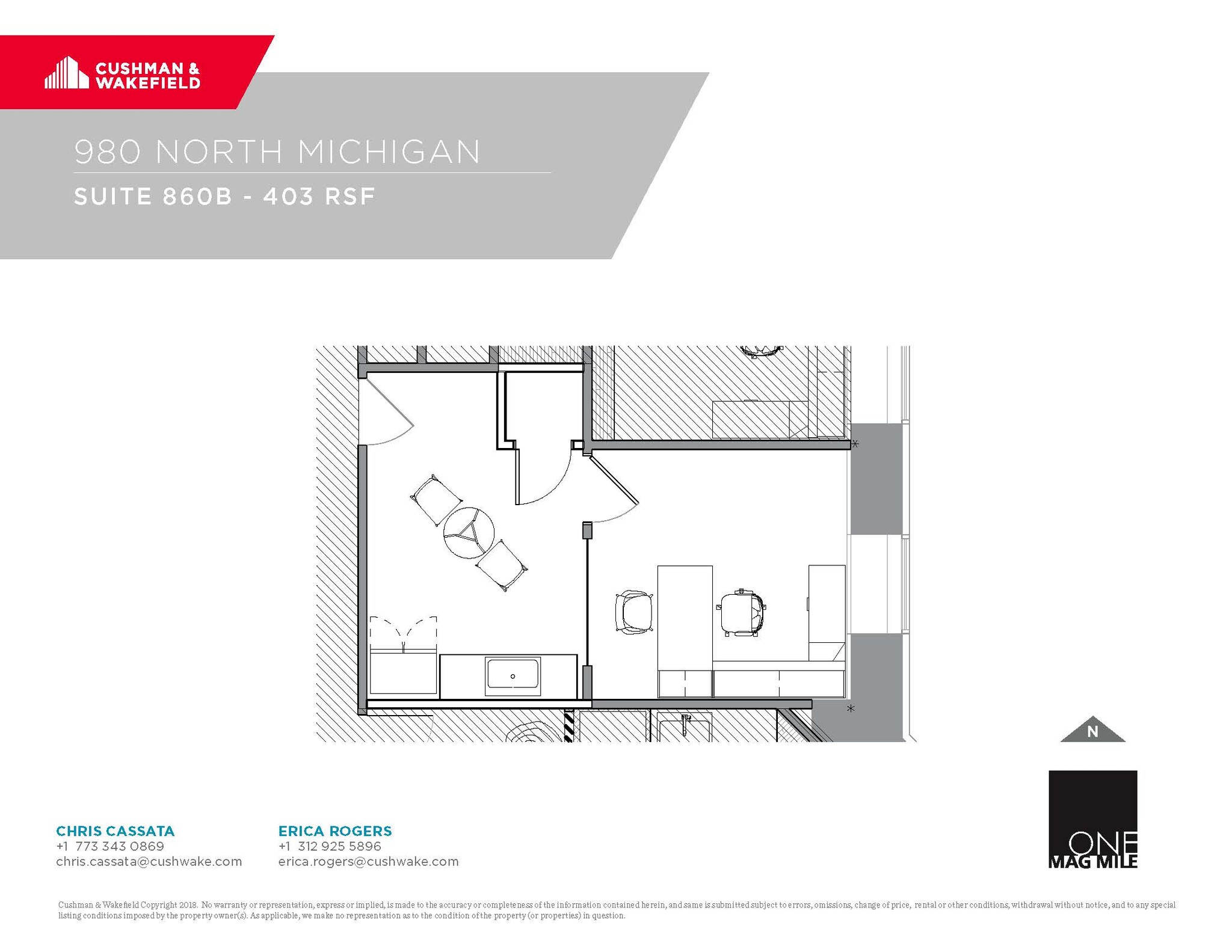 980 N Michigan Ave, Chicago, IL for lease Floor Plan- Image 1 of 1