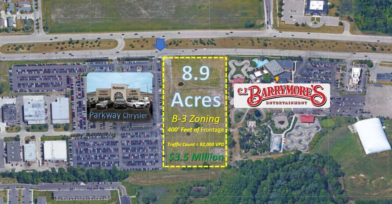 N Hall Rd, Clinton Township, MI for sale Aerial- Image 1 of 1