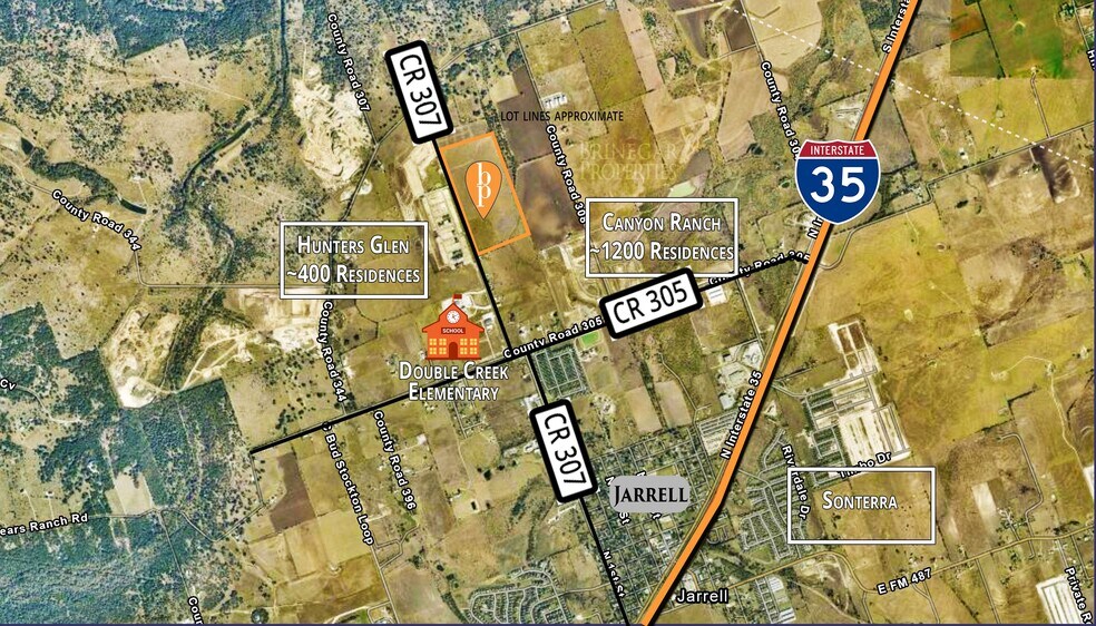 County Road 307, Jarrell, TX for sale - Aerial - Image 2 of 3