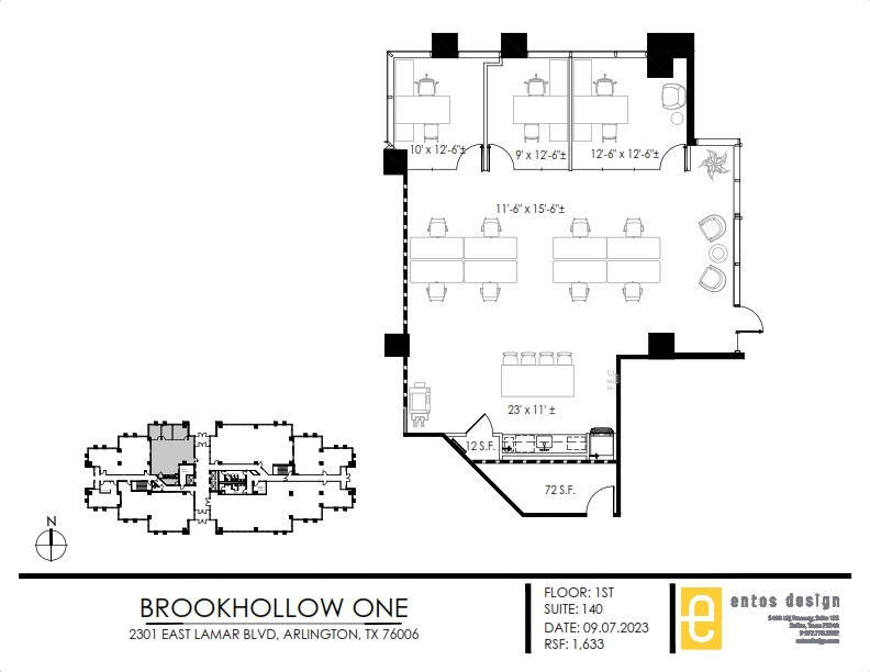 2301 E Lamar Blvd, Arlington, TX for lease Floor Plan- Image 1 of 2