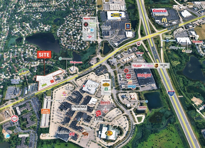 620-640 E Boughton Rd, Bolingbrook, IL for lease - Aerial - Image 1 of 6