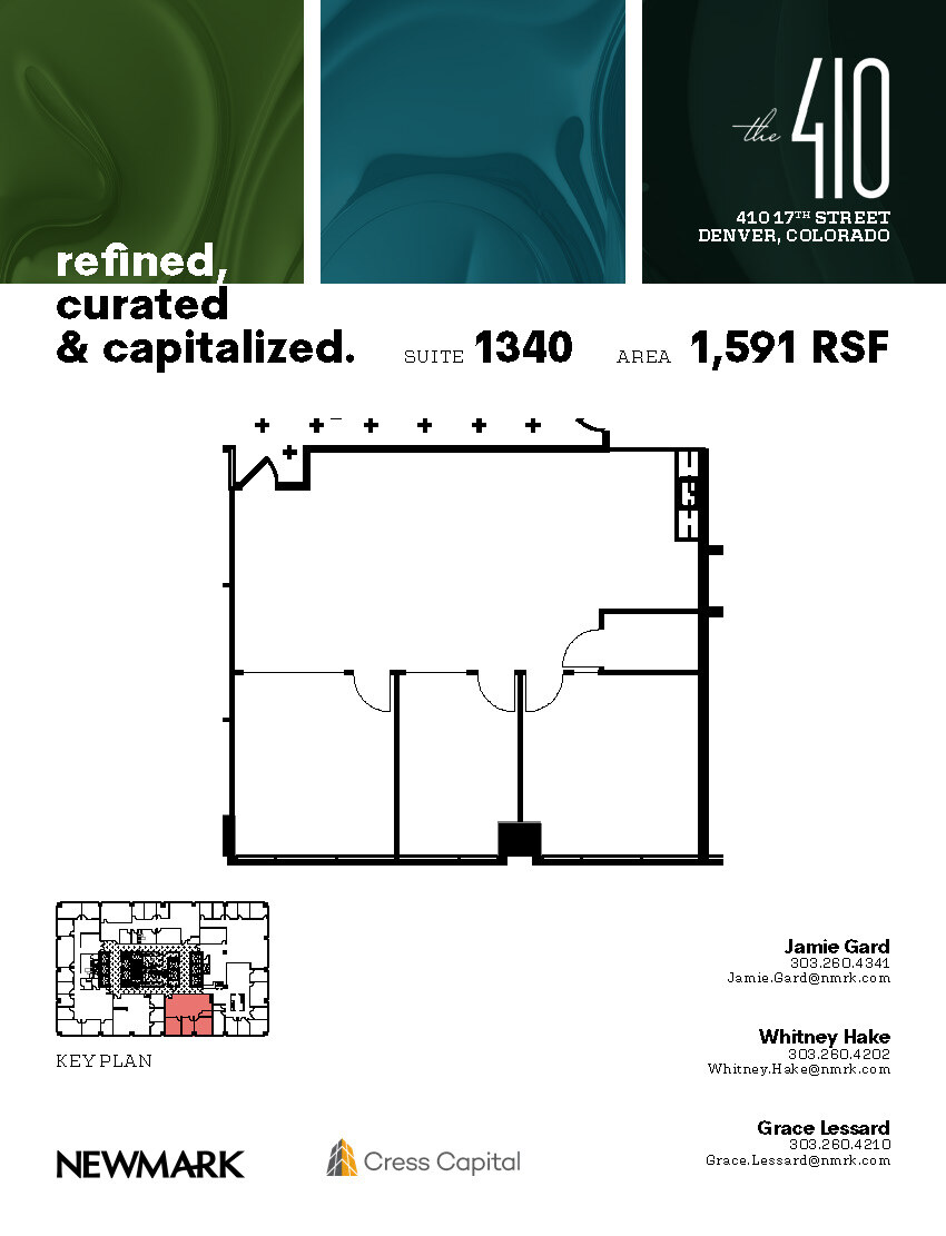 410 17th St, Denver, CO for lease Floor Plan- Image 1 of 2