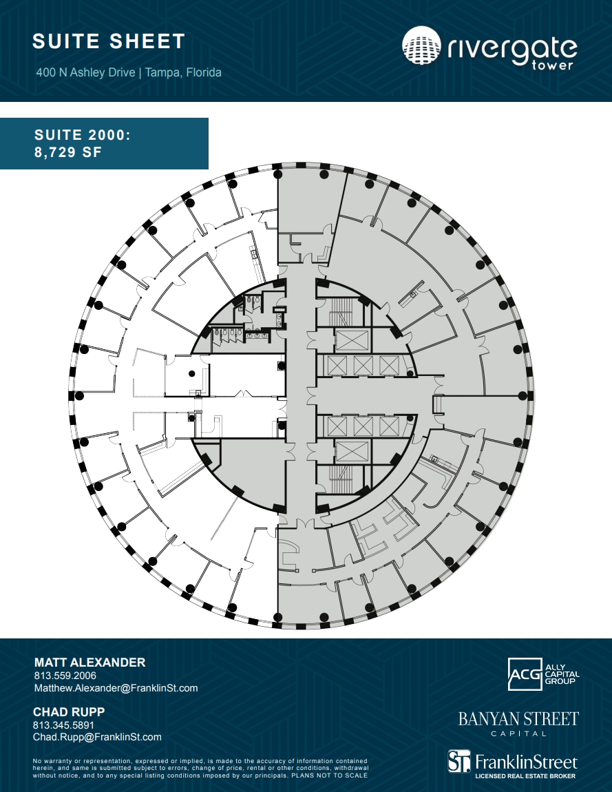 400 N Ashley Dr, Tampa, FL for lease Floor Plan- Image 1 of 1