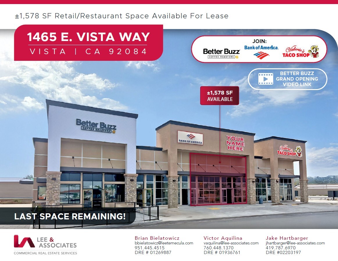 1465 E Vista Way, Vista, CA for lease Primary Photo- Image 1 of 5