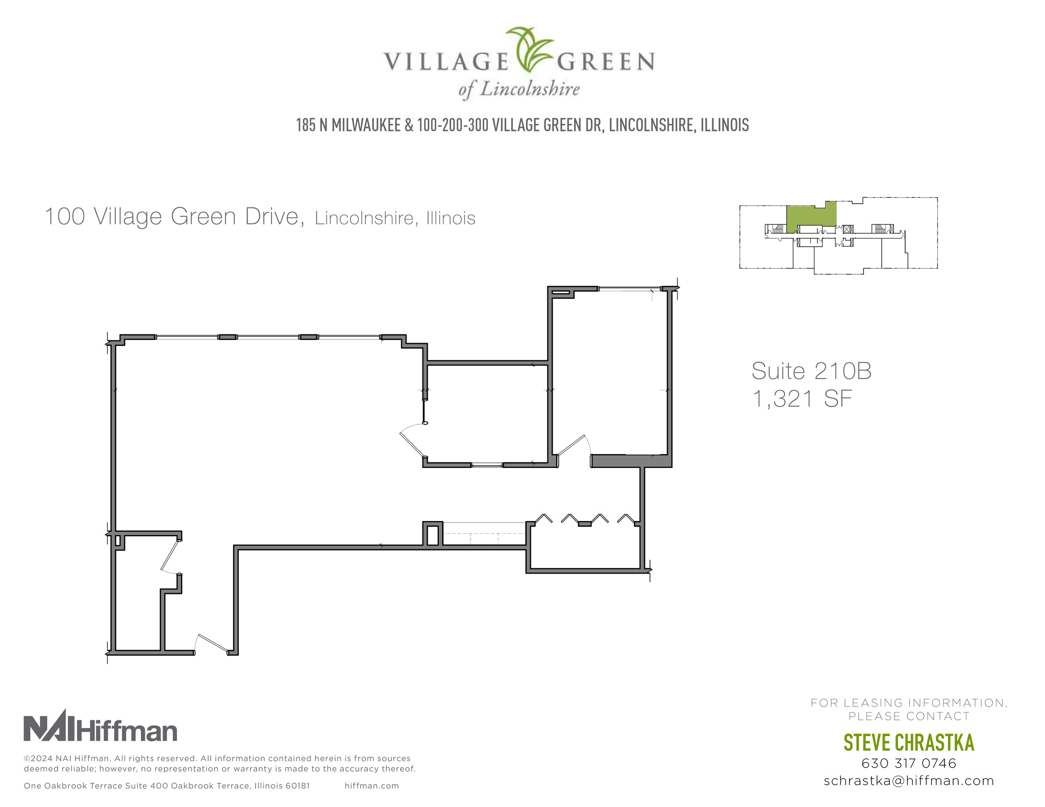 200 Village Green Dr, Lincolnshire, IL for lease Floor Plan- Image 1 of 2