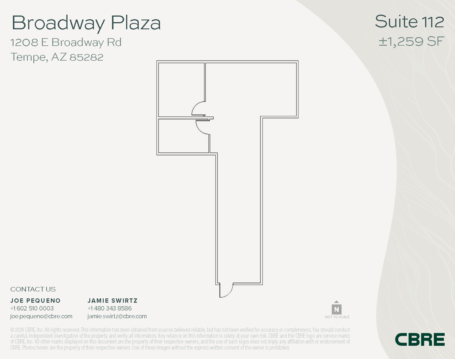 1232 E Broadway Rd, Tempe, AZ for lease Floor Plan- Image 1 of 1