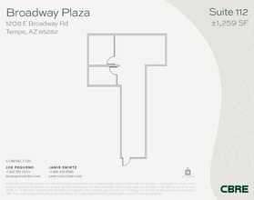 1232 E Broadway Rd, Tempe, AZ for lease Floor Plan- Image 1 of 1