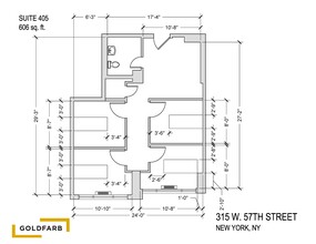 315 W 57th St, New York, NY for lease Floor Plan- Image 1 of 2