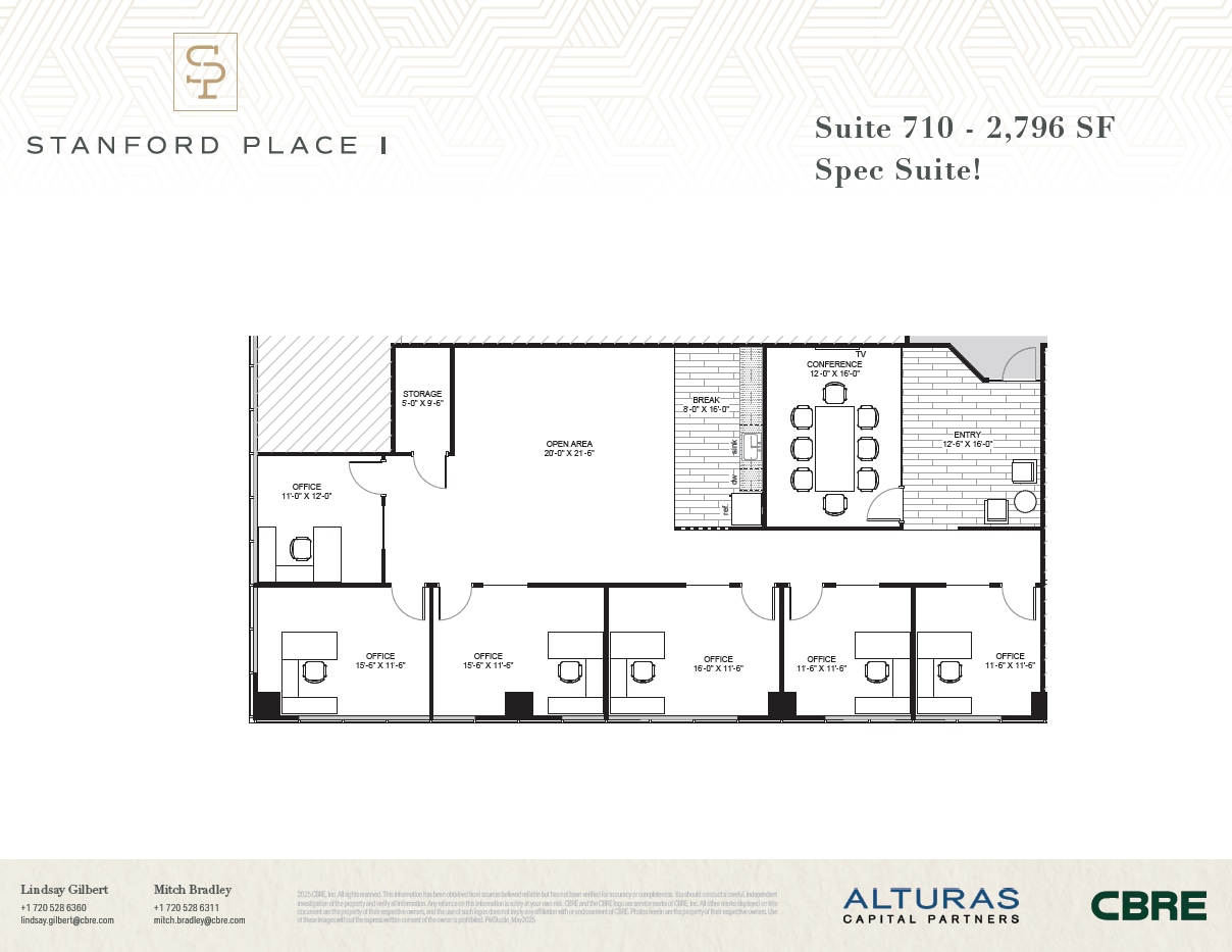 8055 E Tufts Ave, Denver, CO for lease Floor Plan- Image 1 of 1