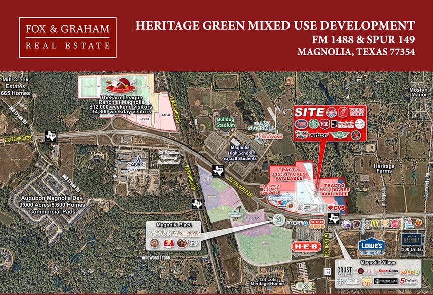 1 Heritage Cir, Magnolia, TX for lease - Aerial - Image 1 of 6