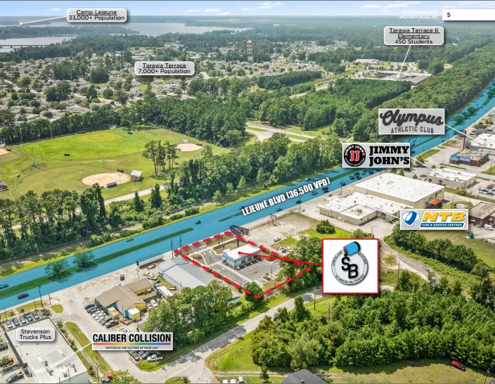 2227 Lejeune Blvd, Jacksonville, NC for sale - Building Photo - Image 2 of 3