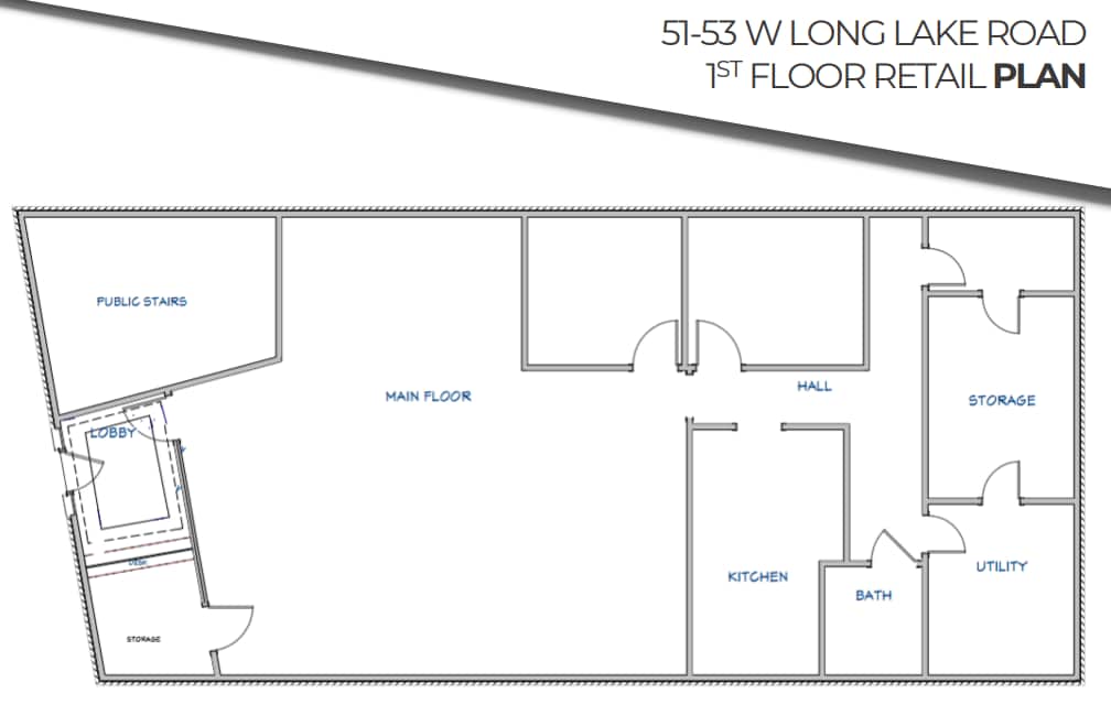 51-53 W Long Lake Rd, Bloomfield Hills, MI for sale Floor Plan- Image 1 of 1