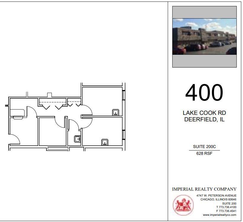 400 Lake Cook Rd, Deerfield, IL for lease Floor Plan- Image 1 of 5