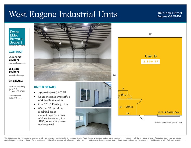 180 Grimes St, Eugene, OR for lease - Building Photo - Image 3 of 5