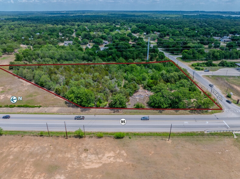 SH 95 & LBA Dr., Bastrop, TX for sale - Aerial - Image 2 of 4