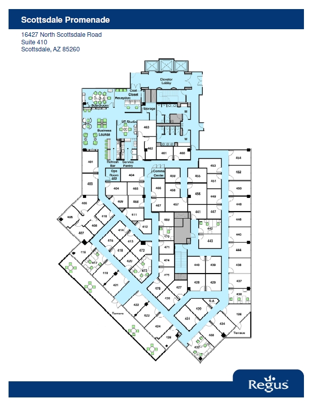 16427 N Scottsdale, Scottsdale, AZ for lease Floor Plan- Image 1 of 1