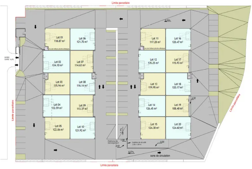 Flex in Vailhauquès for lease - Site Plan - Image 1 of 2