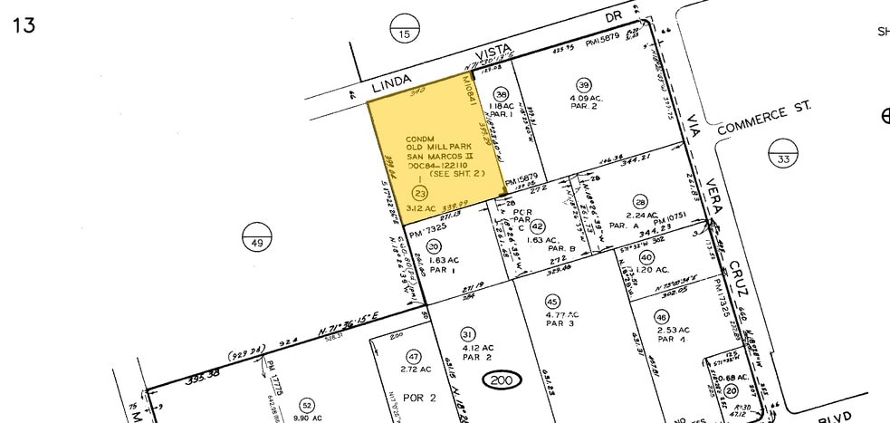 1195 Linda Vista Dr, San Marcos, CA for sale - Plat Map - Image 3 of 6
