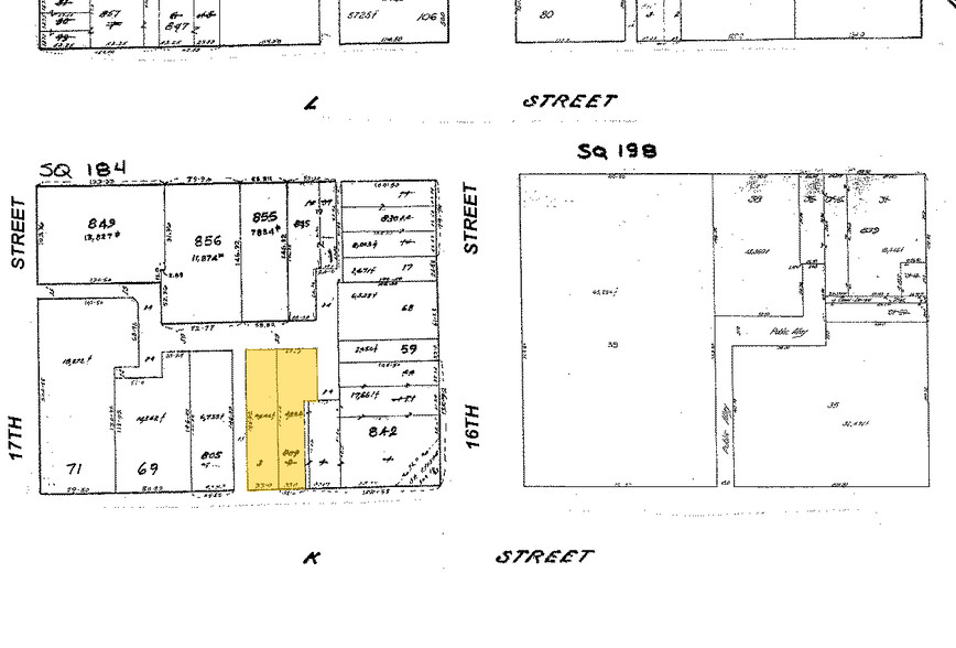 1625 K St NW, Washington, DC for lease - Plat Map - Image 2 of 12