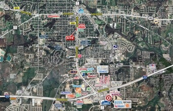 500-502 S Main St, Weatherford, TX - AERIAL  map view