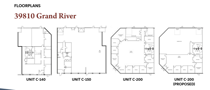 39810 Grand River Ave, Novi, MI for sale - Floor Plan - Image 2 of 10