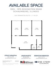 1305 Remington Rd, Schaumburg, IL for lease Floor Plan- Image 1 of 4
