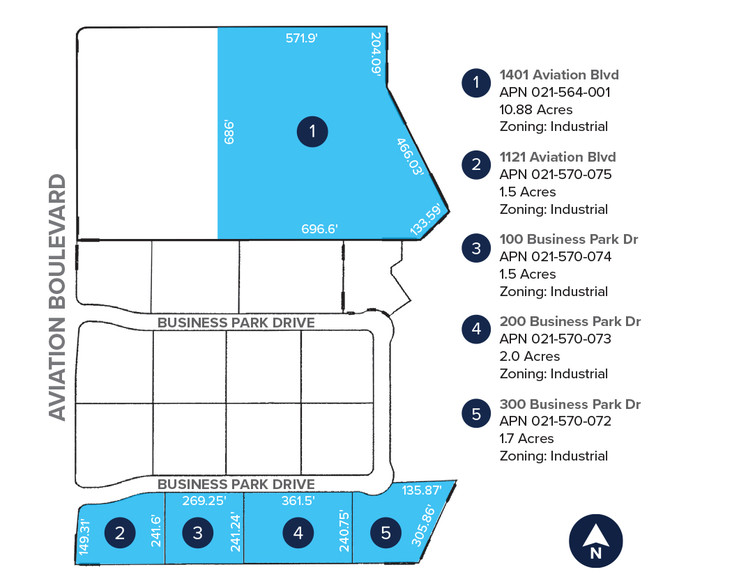 1121 Aviation Blvd, Lincoln, CA for sale - Plat Map - Image 2 of 2