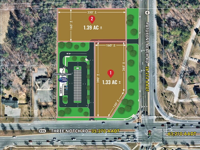 23186 Three Notch Rd, California, MD for lease - Site Plan - Image 1 of 3