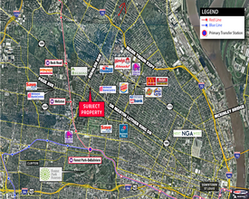 6608 West Florissant Ave, Jennings, MO - aerial  map view