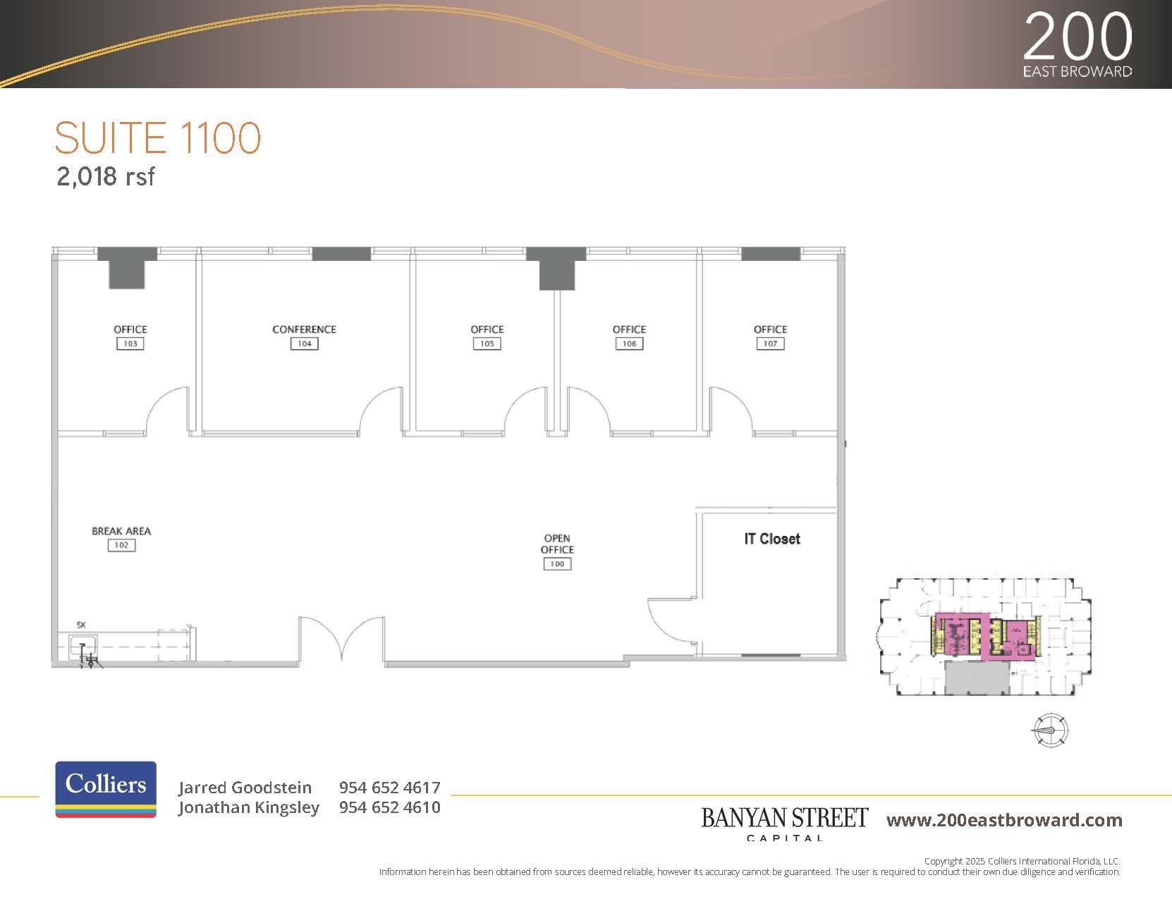 200 E Broward Blvd, Fort Lauderdale, FL for lease Floor Plan- Image 1 of 2