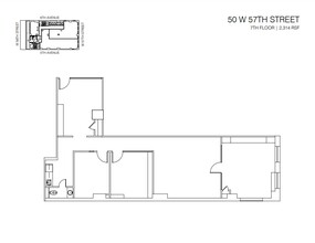 50 W 57th St, New York, NY for lease Floor Plan- Image 2 of 2