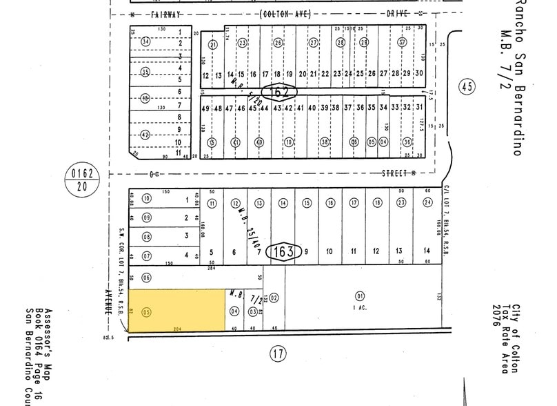 372 N Mt. Vernon Ave, Colton, CA for sale - Plat Map - Image 2 of 51