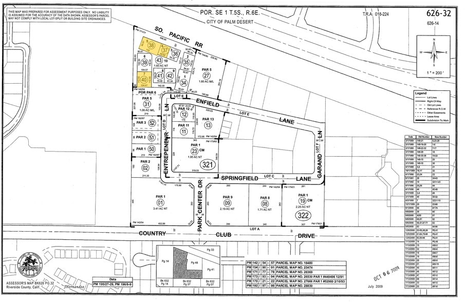 77530 Enfield Ln, Palm Desert, CA for lease - Plat Map - Image 2 of 3