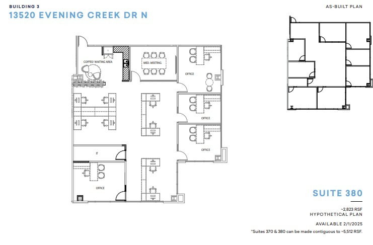 13520 Evening Creek Dr N, San Diego, CA for lease Floor Plan- Image 1 of 1