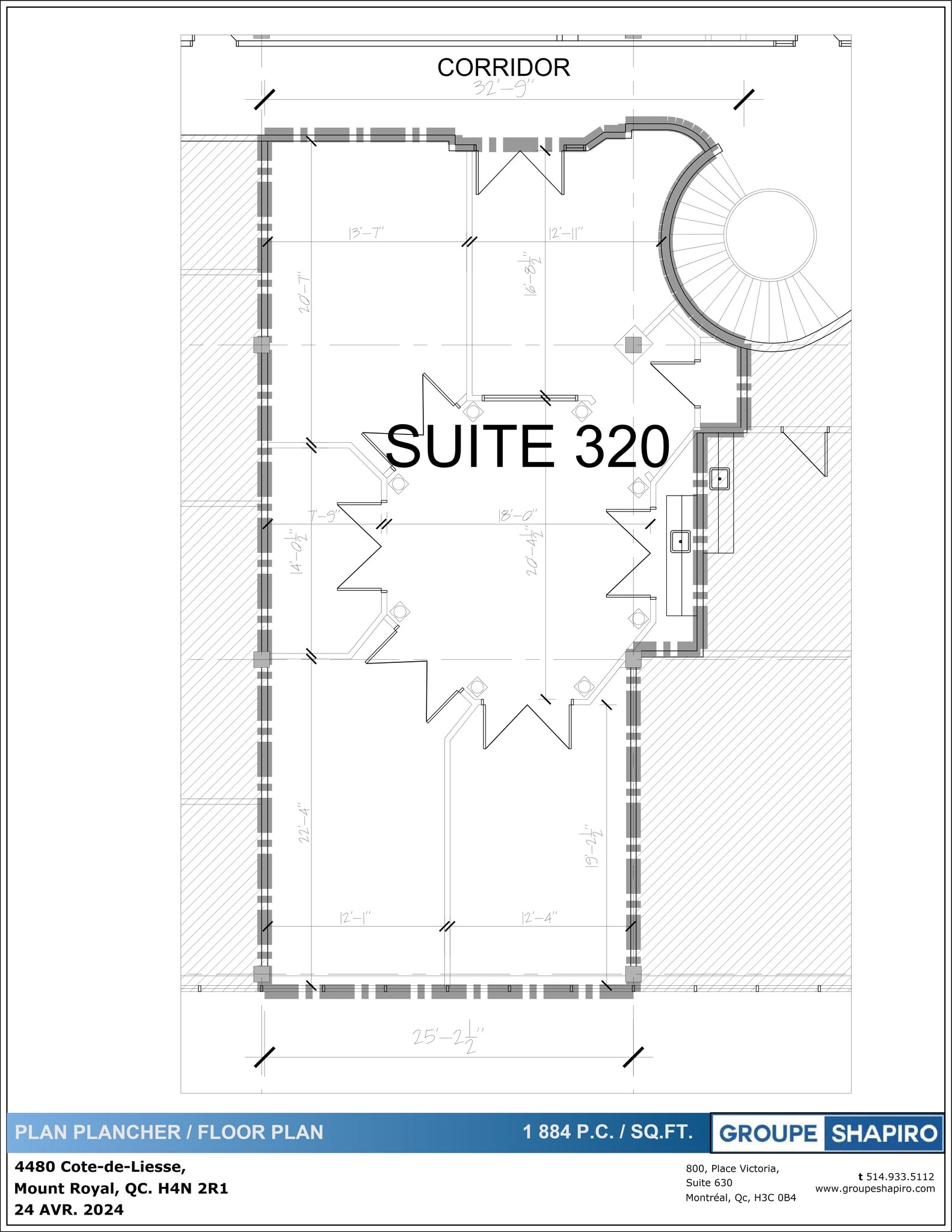 4480 Ch de la Côte-de-Liesse, Mt Royal, QC for lease Site Plan- Image 1 of 1