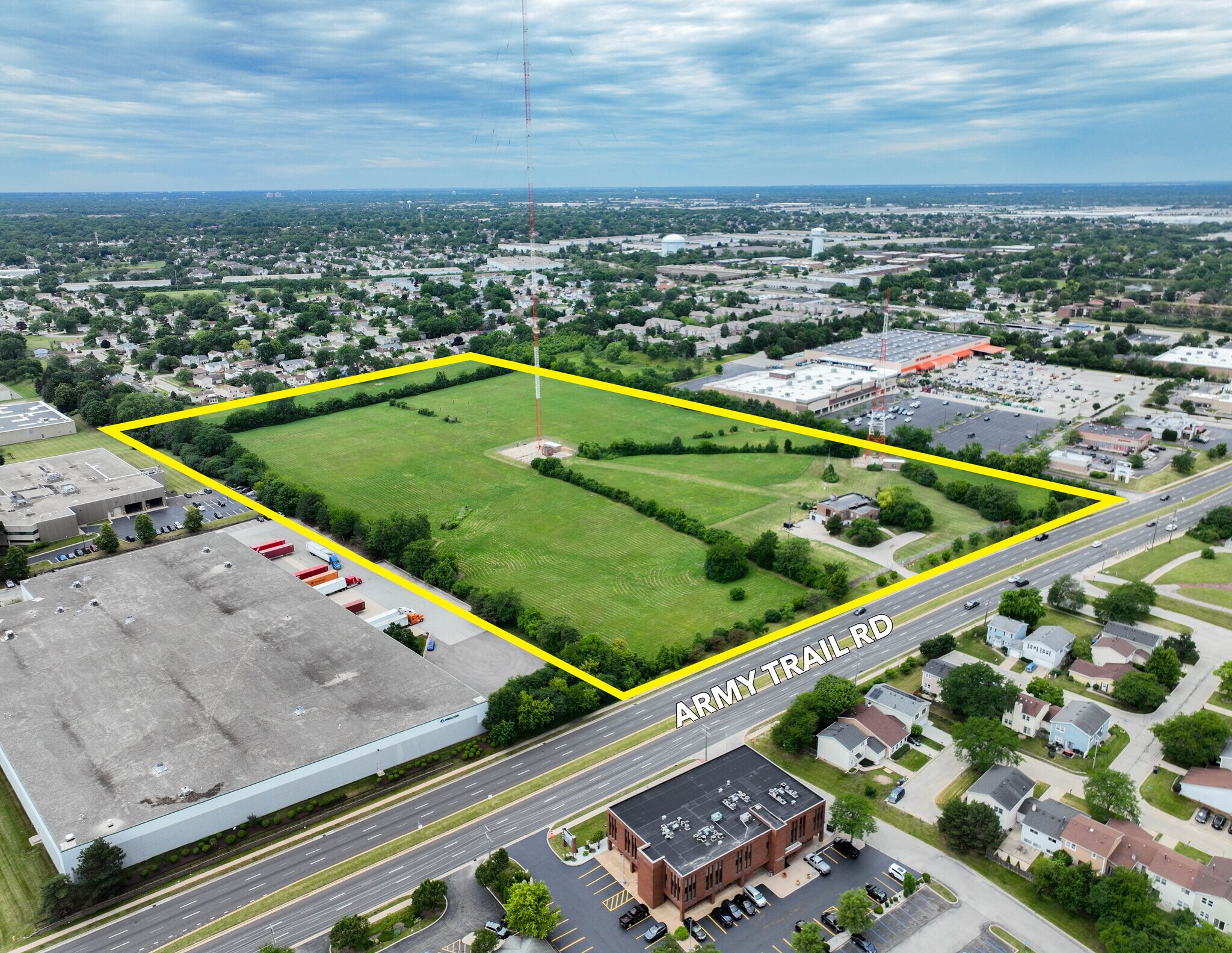 375 E Army Trail Rd, Glendale Heights, IL for sale Aerial- Image 1 of 1